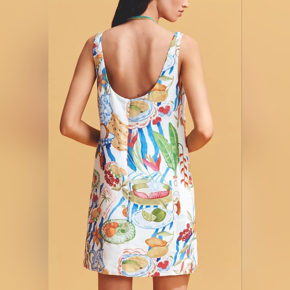 Farm Rio Linen Dress - Picture 3 of 6